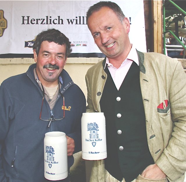 Die Gastronomen Norbert Nägel (r.) und Hubert Rottner.