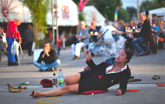 Miss Minetti wurde Hollands Straßenkünsterlin des Jahres 2010. Foto: oh