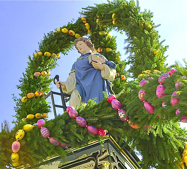 Brauchtum ERHalten zur Osterzeit werden wieder die Brunnen geschmückt. Foto: dapd