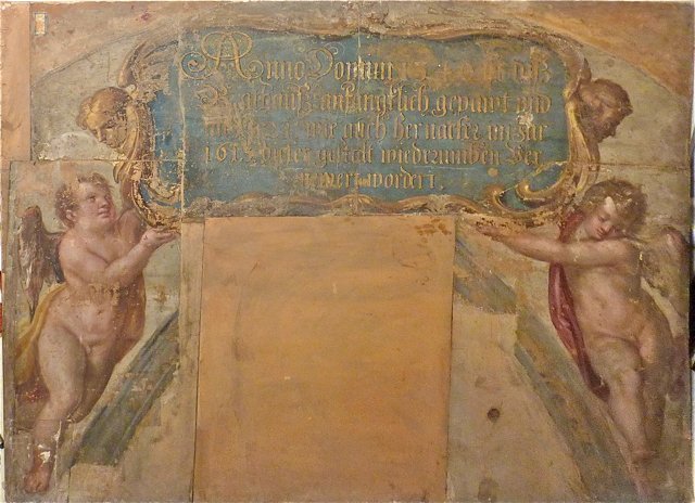 Originalfresko Nordwand. Zustand der Bemalung 1613/21.  © Gemälde- und Skulpturensammlung der Museen der Stadt Nürnberg