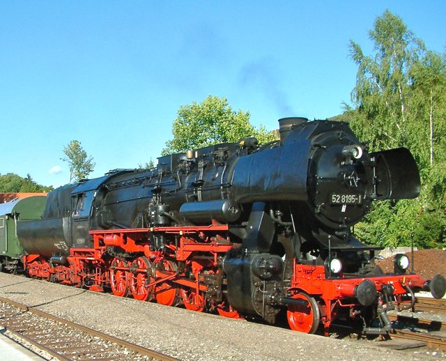 Die historische Dampflokomotive 52 8195-1. Foto: oh/Smart