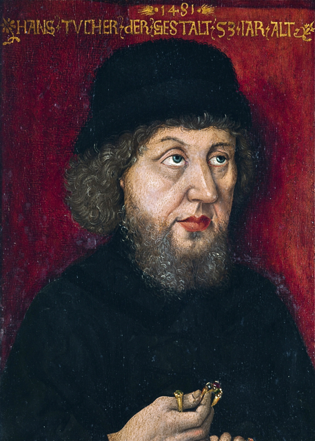 Michael Wolgemut: Porträt des Jerusalemfahrers Hans VI. Tucher, 1481. Tucherschloss, Leihgabe der Tucher'schen Kulturstiftung. Foto: oh/Niklas