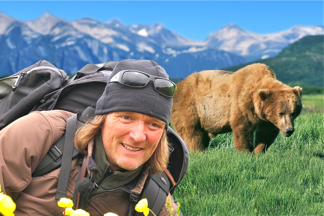 Andreas Kieling in Tuchfühlung mit den wilden Tieren. Foto: Veranstalter