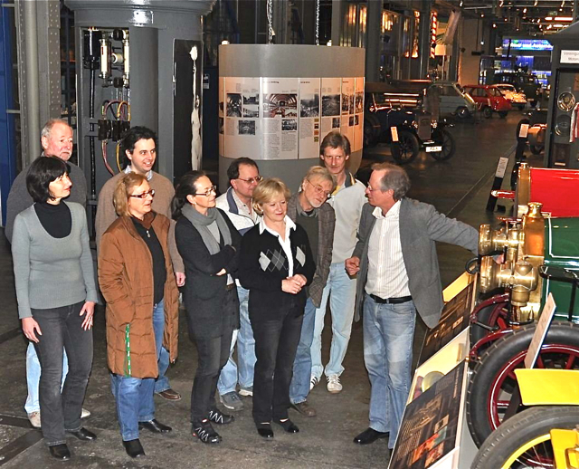 Unterwegs auf der "Museumsstraße" des Museums Industriekultur. Foto: oh/Moisan