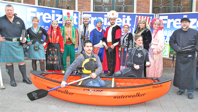 Bildlicher Vorgeschmack auf die Vielfalt der Freizeit Messe im Nürnberger Messezentrum. Foto: Udo Dreier