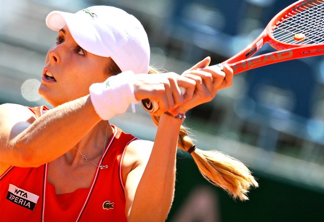 Alizé Cornet, 28. der Weltrangliste, versucht ihr Glück in Nürnberg.       Foto: GEPA Pictures