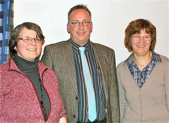 Die drei Geschäftsführer Monika Sieberg-Vogt, Mario Engelhardt und Astrid Scharpf (v.l.n.r.). Foto: Brügmann