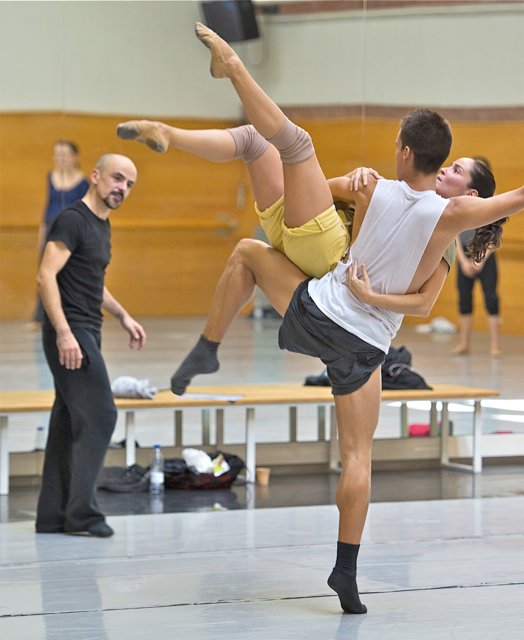 Probenfoto für Goyo Monteros ,,Romeo und Julia in Madrid  am 16. April wird die Choreographie am dortigen Teatro Real vorgestellt.