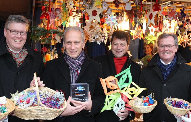 Sparkassen-Vorstände Matthias Everding, Jonathan Daniel, Matthias Benk und Roland Burgis (v.l.)