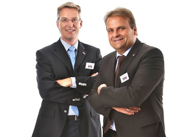 Dr. Bernd Warnick und Dr. Christian Bühler, die geschäftsführenden Gesellschafter der Küchen Quelle GmbH. Fotos (3): oh