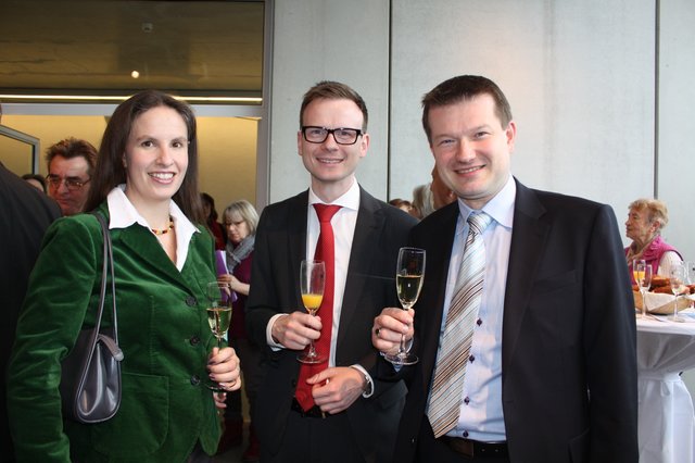 Martin Kastler (r.) zusammen mit seiner Ehefrau Martina und dem CSU-Bezirksrat Peter Daniel Forster. Foto: Victor Schlampp