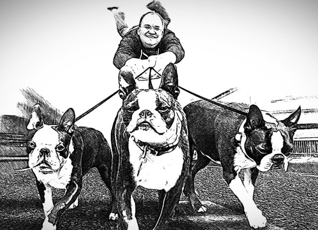 Sebastian Brehm ist gerne mit seinem Hund unterwegs