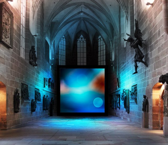 Blaue Nacht im Germanisches Nationalmuseum Nürnberg. | Foto: Jakob Kupfer