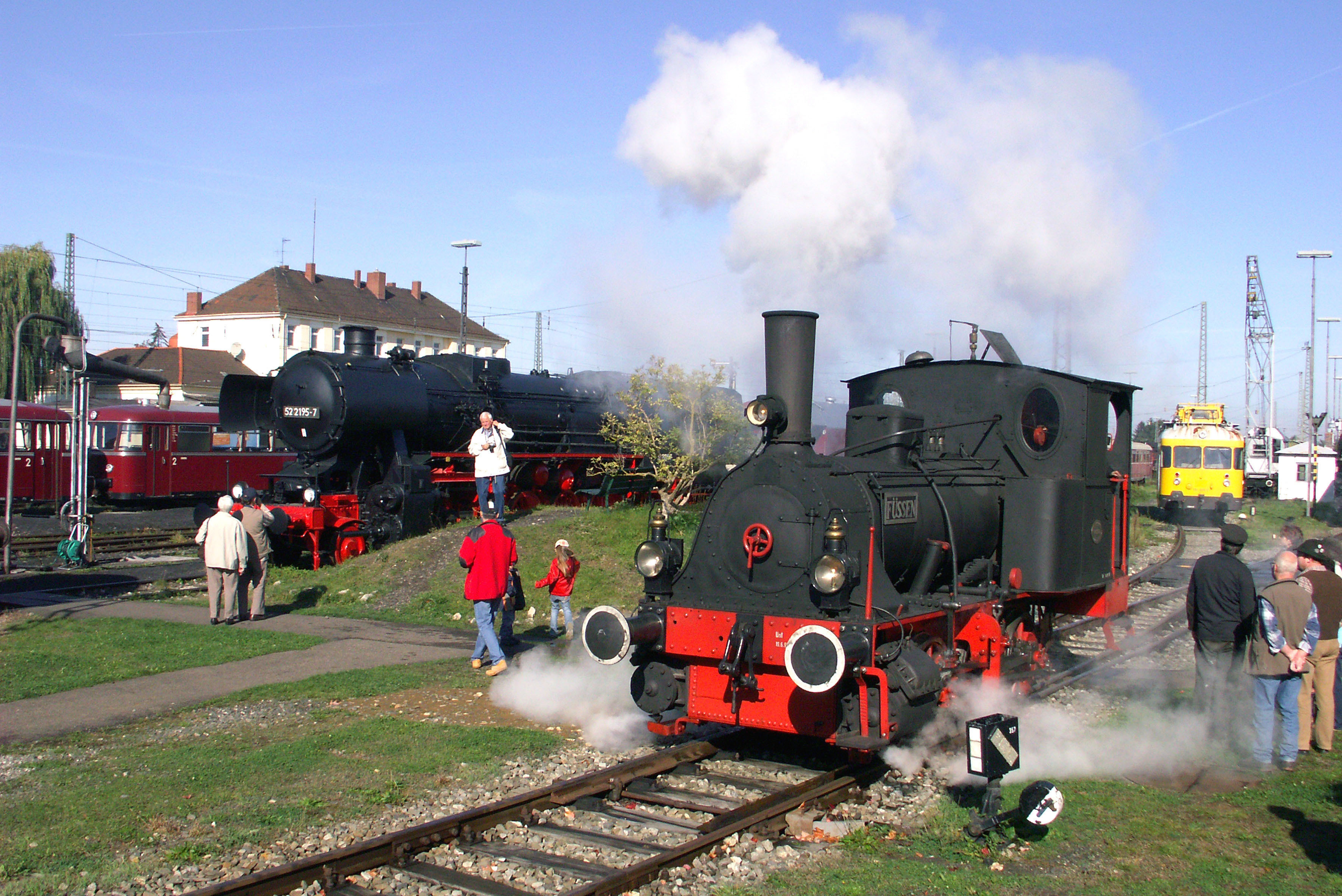 Saisoneröffnung im Bayerischen Eisenbahnmuseum Nördlingen.