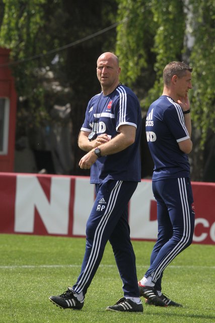 Roger Prinzen (l.) und Marek Mintal. | Foto: bayernpress