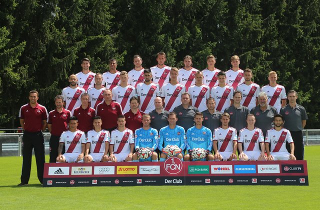 Mannschaftsfoto des 1. FC Nürnberg für die Saison 2014/15. | Foto: bayernpress