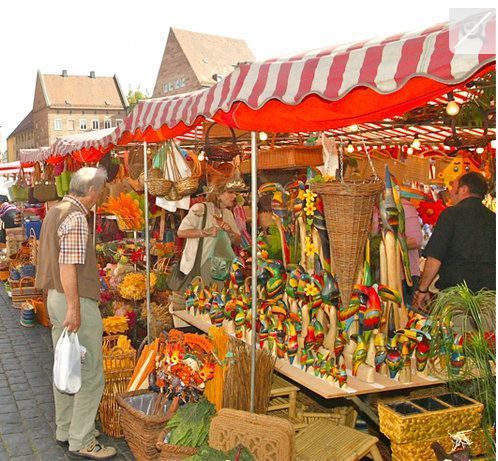 Herbstmarkt in Nürnberg.