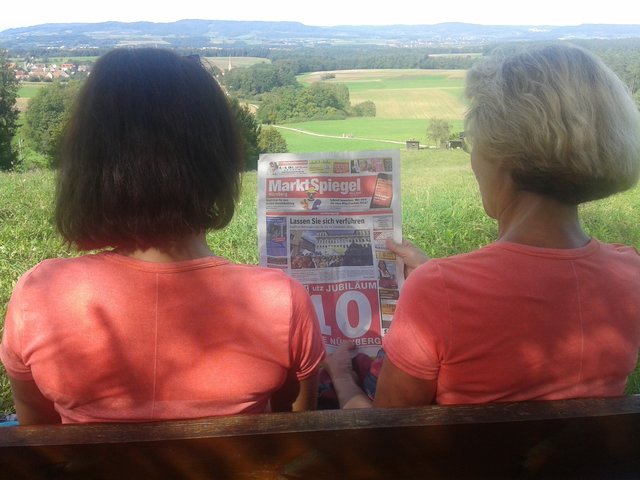 Super Aussicht, spannend Info - so lese ich den Marktspiegel