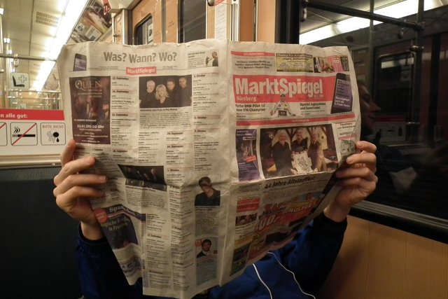 Hier lese ich den Marktspiegel gern.