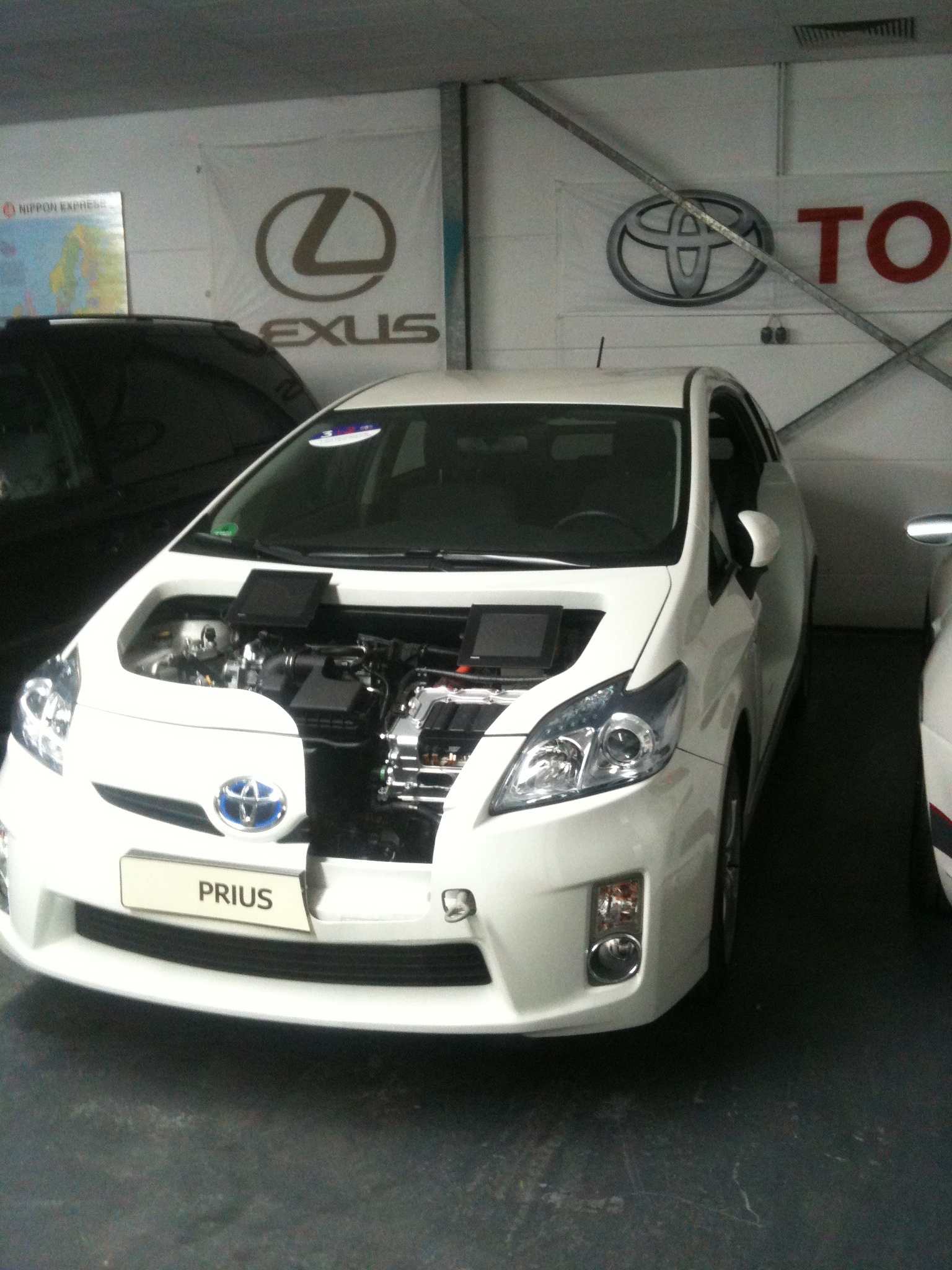 Der Toyota Prius als Schnittmodell
