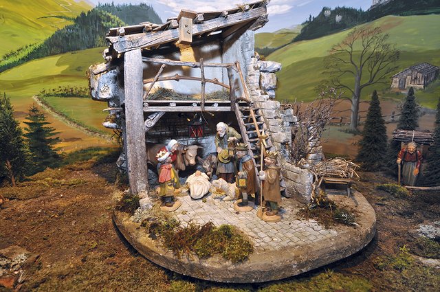Traditionelle Krippenausstellung im Handwerkerhof Nürnberg.