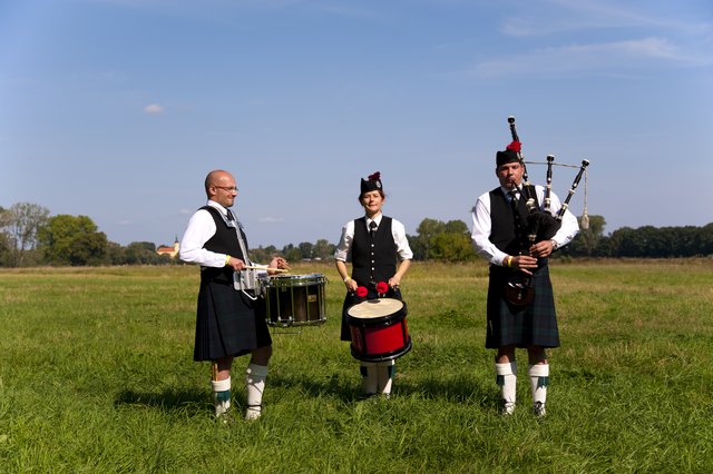 Dudelsack und schottische Folkmusik gehört zum Schottenfest in Fürth.