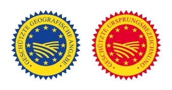EU-Herkunftszeichen g.g.A. und g.U. schützen die Spezialitäten.