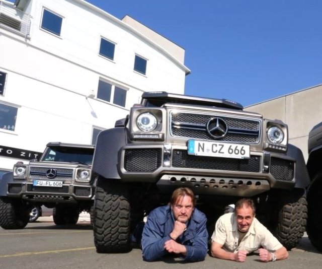 Peter Althof (l.) und sein Freund und Mitunterstützer des Filmprojekts, der Nürnberger Autohändler Christoph Zitzmann. | Foto: oh/auto-zitzmann.com