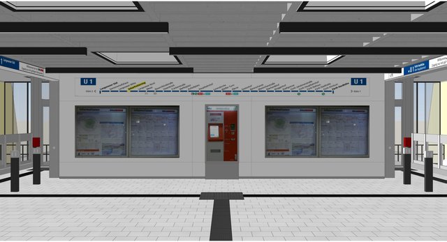 Entwurf für das künftige Erscheinungsbild: Scharfreiterring,Medienwand. | Foto: Agentur BahnStadt GbR