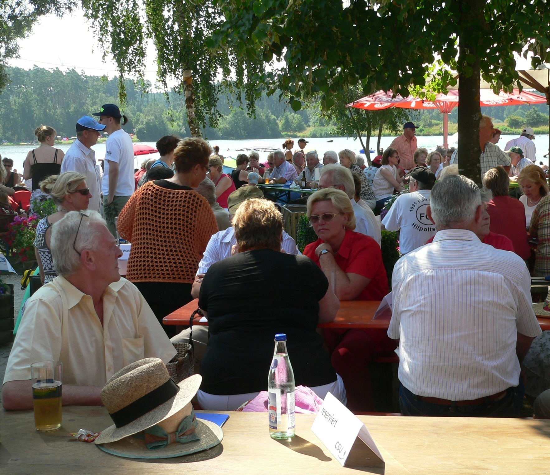 Die Gast- und Strandhäuser am Rothsee sind ein beliebter Treffpunkt.