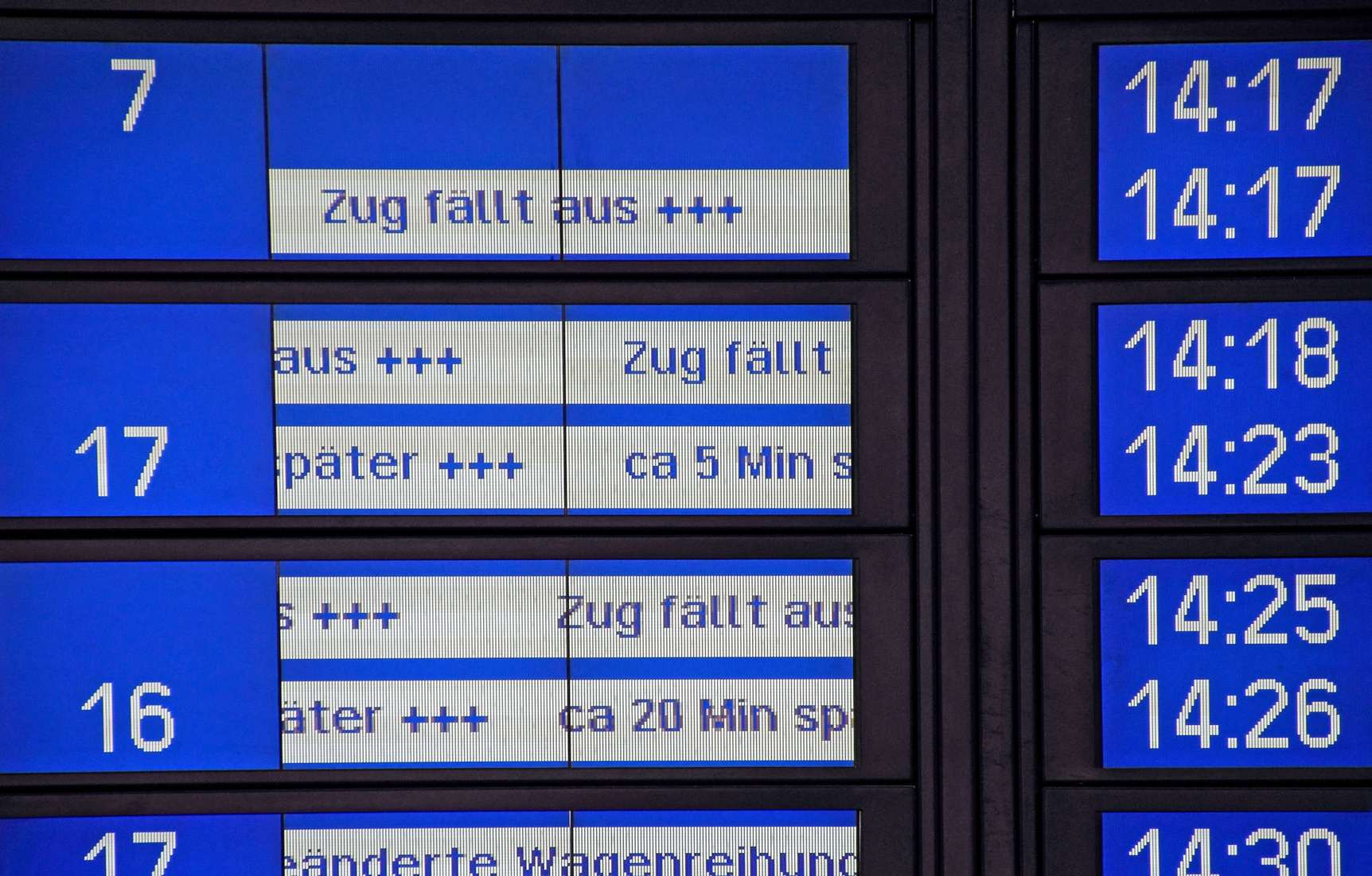 Erneuter Streik der GDL bei der Bahn.
