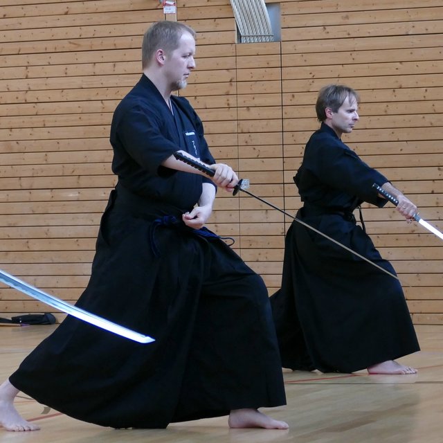 Alexander Frey (ZANCHIN Kampfkunst e.V.) und Steffen Winter (K.S.C.N.)