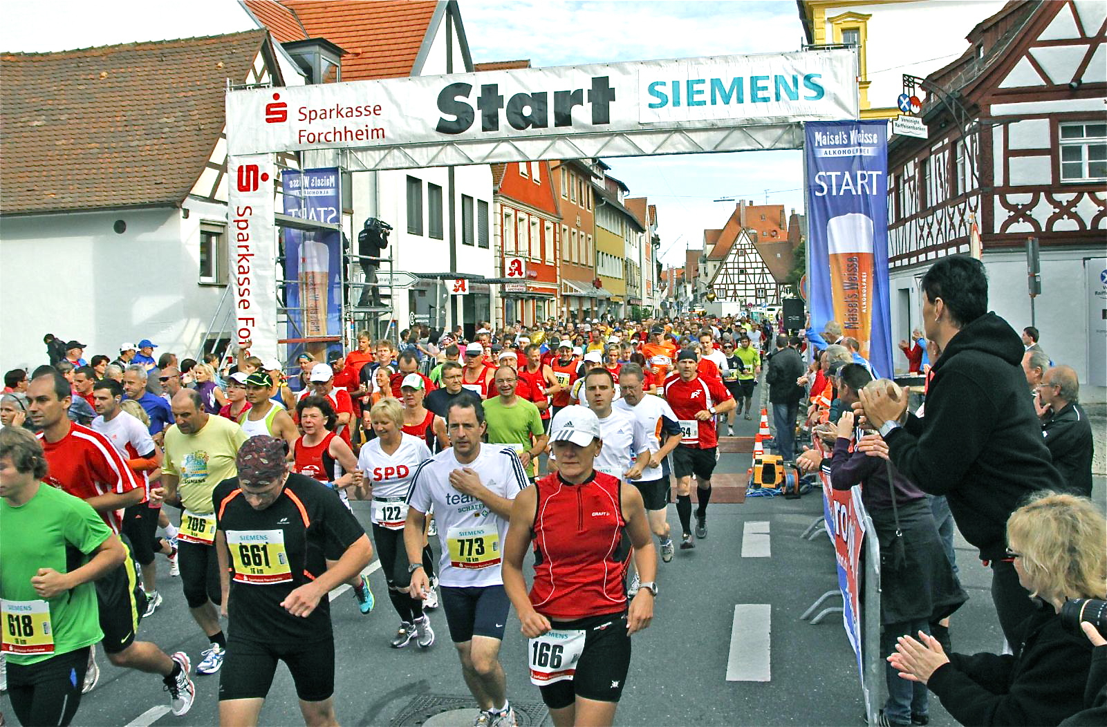 Der Start in Forchheim (Bild vom Vorjahr) gehört der Vergangenheit an. Künfitg wird in Ebermannstadt gestartet (auch Zielort). Foto: oh
