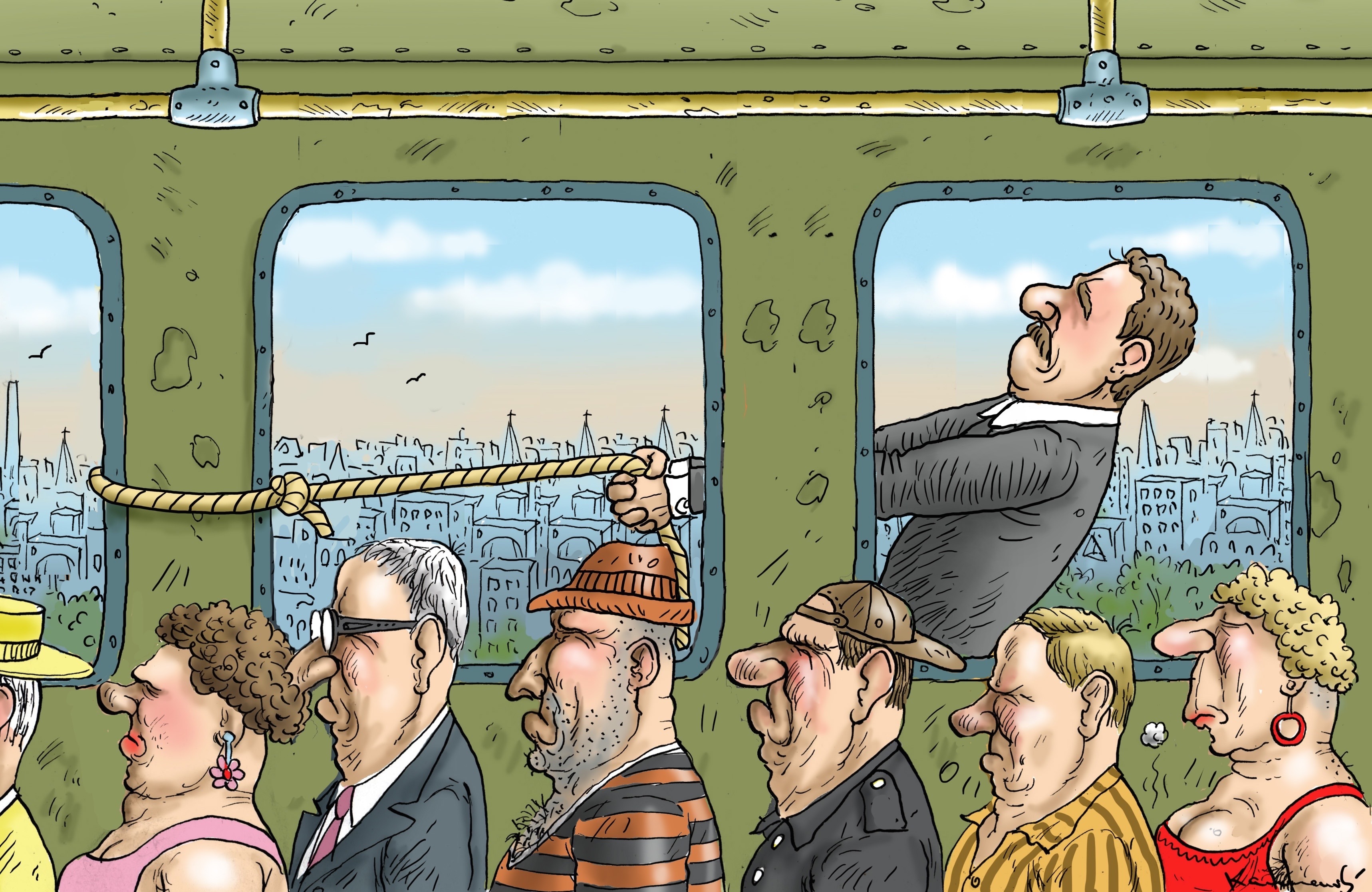 Marian - So wie er die Welt sieht: MarktSpiegel-Cartoonist Marian Kamensky mit einem Cartoon zum Thema ,,Bahnstreik - Weselsky legt Deutschland lahm". Der erneute Warnstreik der GDL - über fast sieben Tage - erhitzt die Gemüter im Land. Auch aus Berlin kommt massive Kritik: Der erneute Streik sei ein Risiko für die deutsche Wirtschaft.