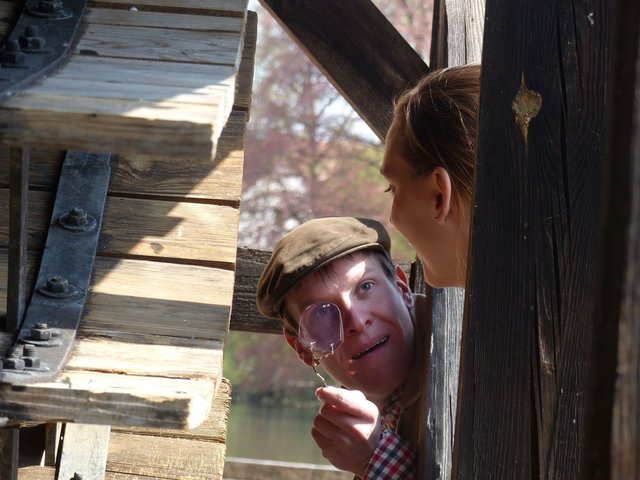 Theater-Führung ,,Das Geheimnis der alten Mühle" am Pfingstmontag, 25. Mai 2015 im Industriemuseum Lauf.