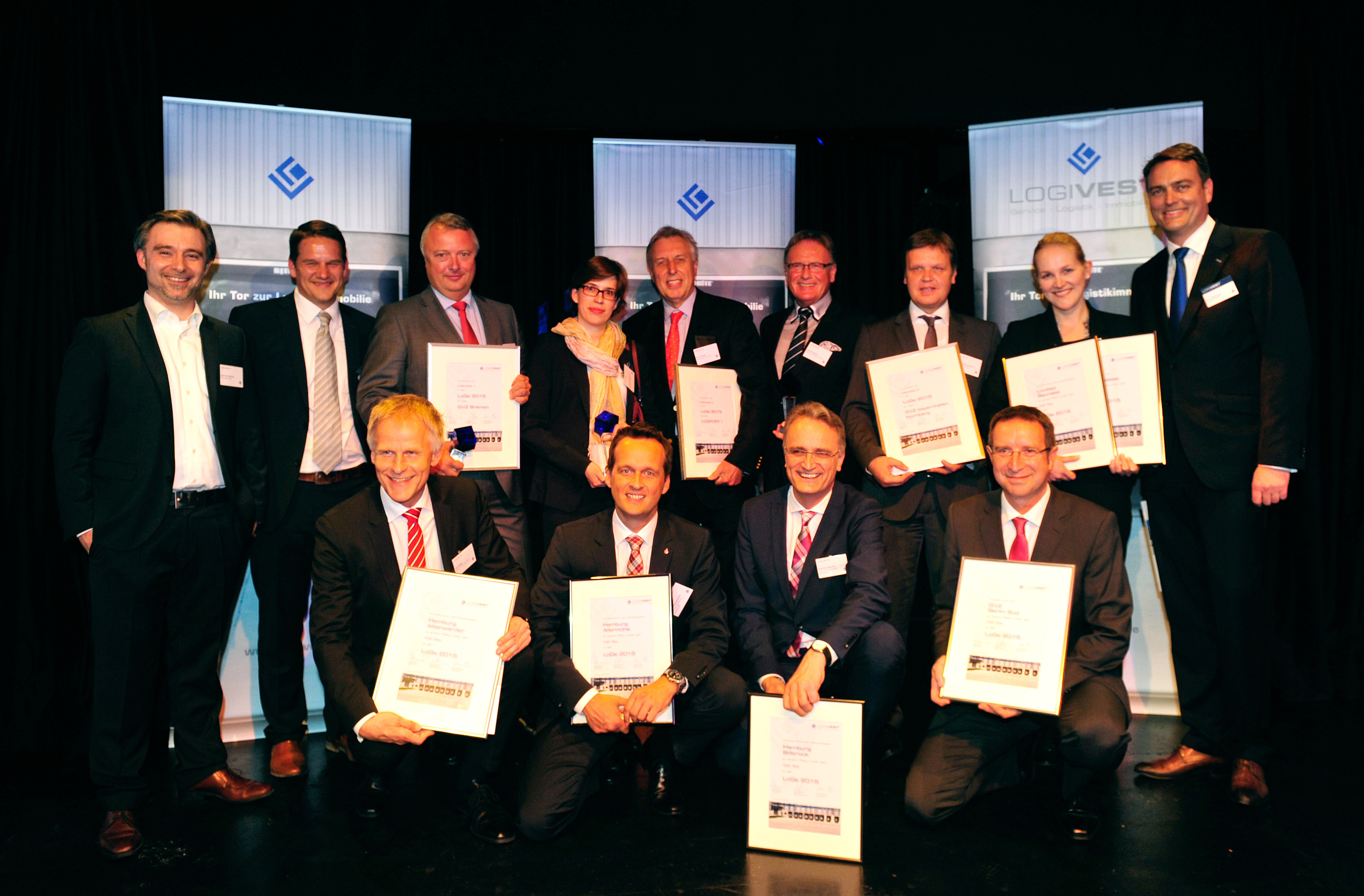 LoGe 2015: Die Initiatoren und Preisträger.