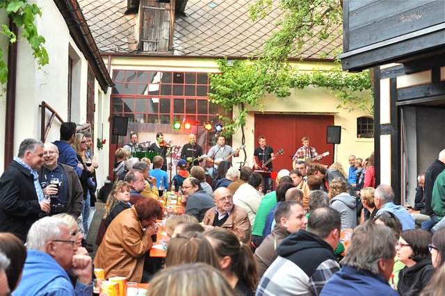 Gemütlichen Hinterhöfe laden zum Verweilen und Entspannen ein. Foto: Stadt Herzogenaurach