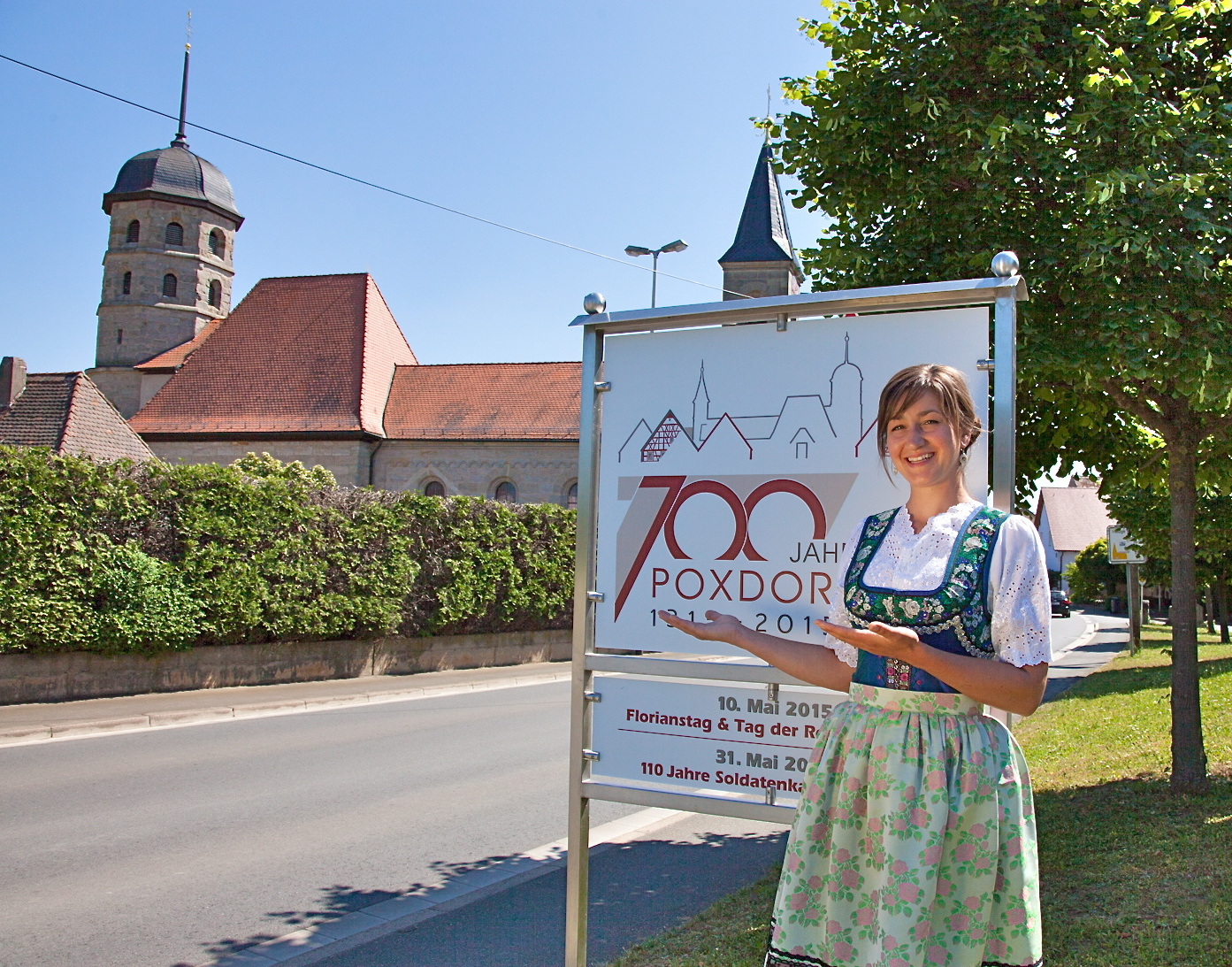 Poxdorf feiert seinen runden Geburtstag mit dem Tag des offenen Dorfes. Dabei wird es auch Fränkische Trachten zu sehen geben. Foto: Roland Rosenbauer
