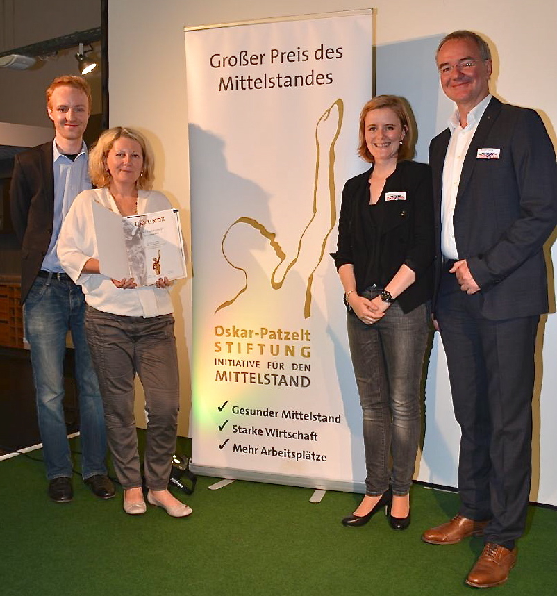 Freude über die Ehrung: Max Fischer, Christina Fischer, Franziska Fischer und Michael Fischer (v.l.n.r.). Foto: oh