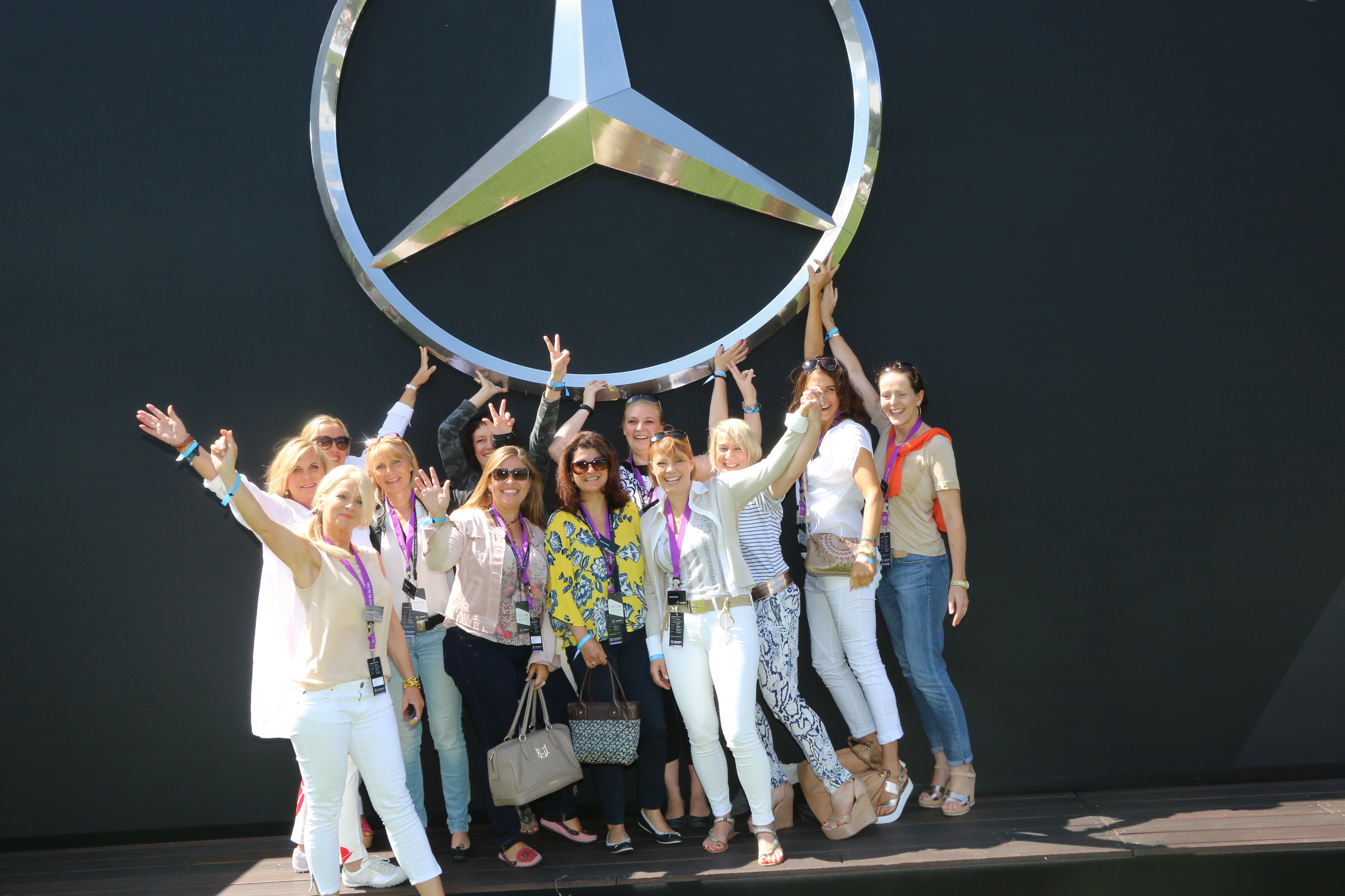 Die Mädels, eingeladen zum Mercedes-Benz Lady-Weekend von der Niederlassung Nürnberg, hatten viel Spaß.
