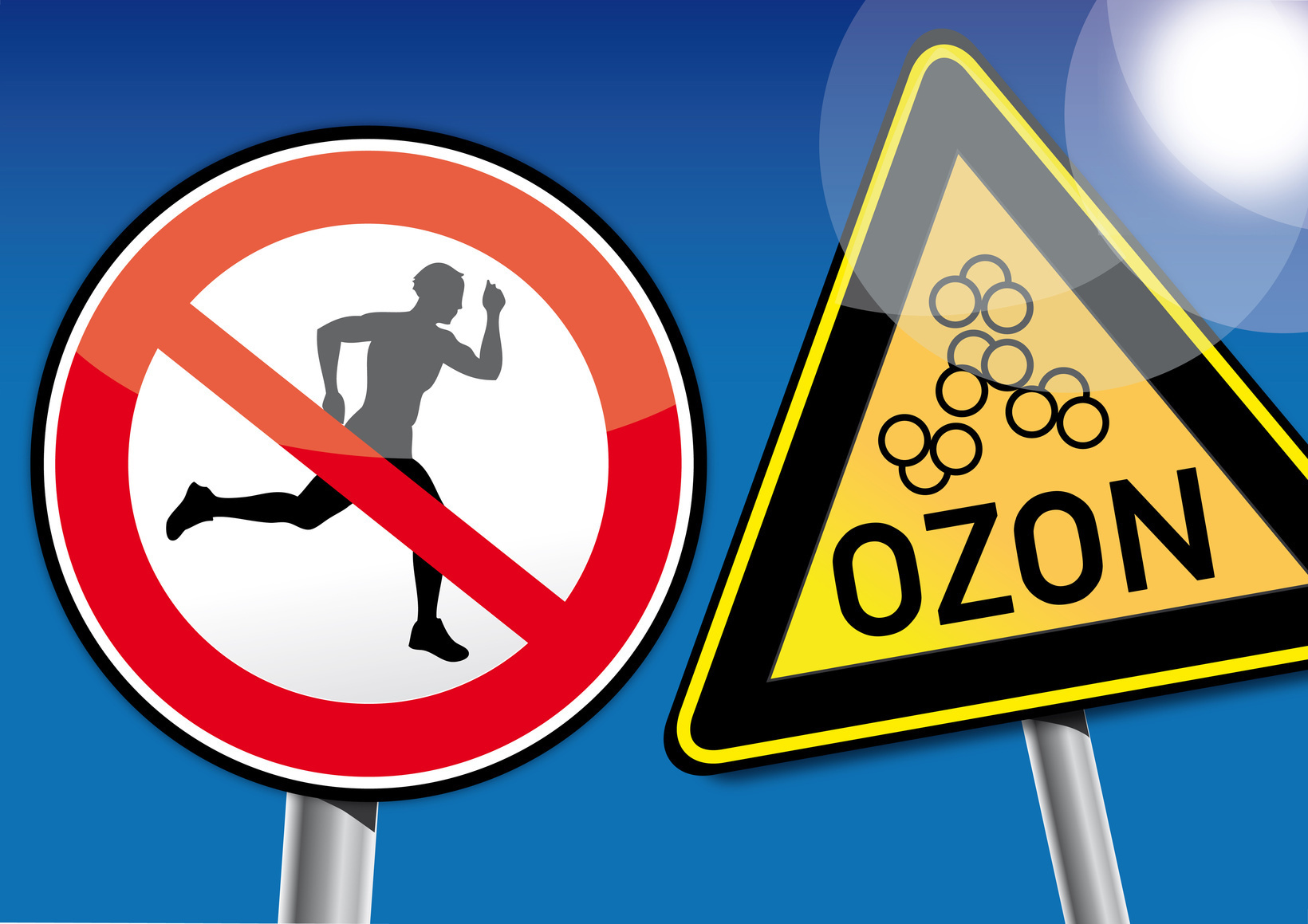 Bei erhöhten Ozonwerten sollte kein Sport getrieben werden.