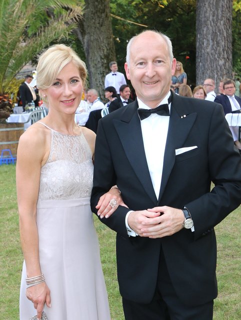 Breuninger-Chef Martin Kusch und Lebensgefährtin Eva-Maria Stempel. Fotos: John R. Braun / bayernpress
