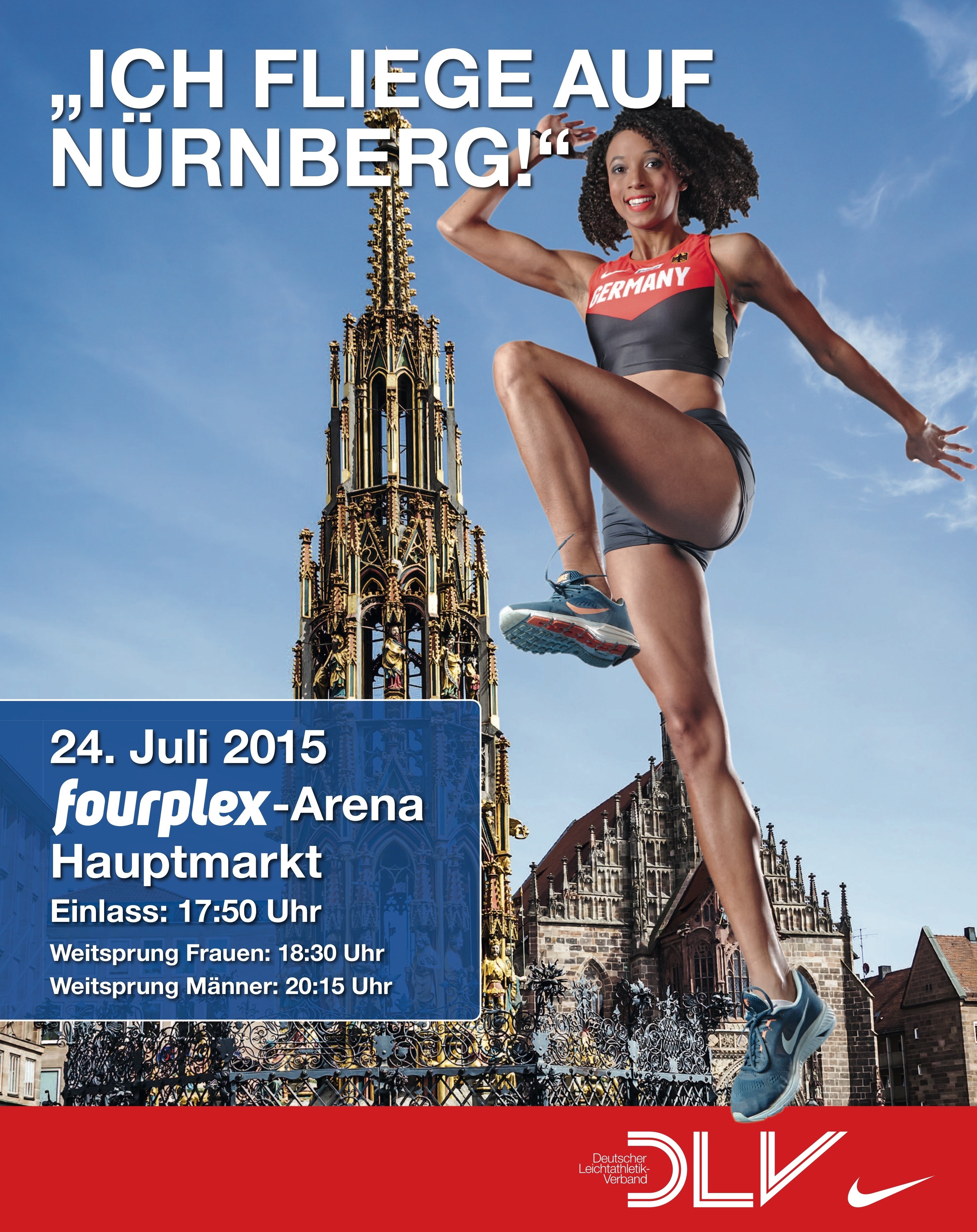 Deutschen Leichtathletik-Meisterschaften (24. – 26.7.) in Nürnberg.