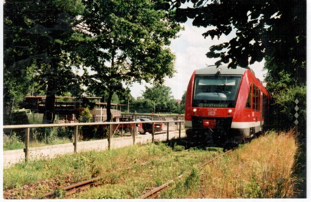 Die Gräfenbergbahn in Ziegelstein im Jahr 2004