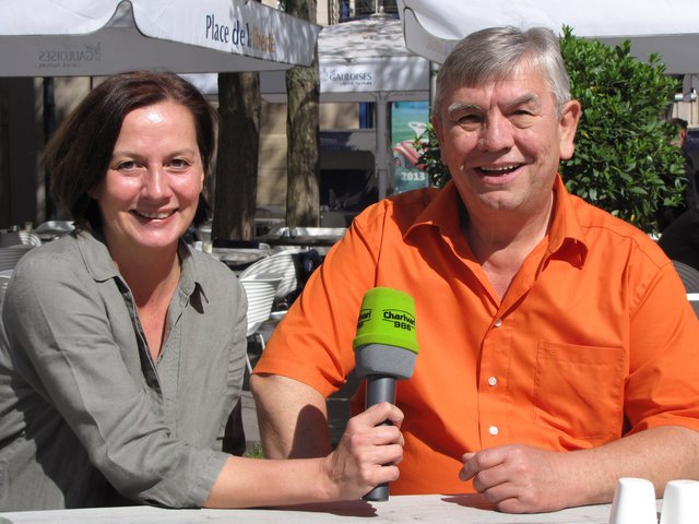 Petra Seel im Gespräch mit Charly Fischer.
