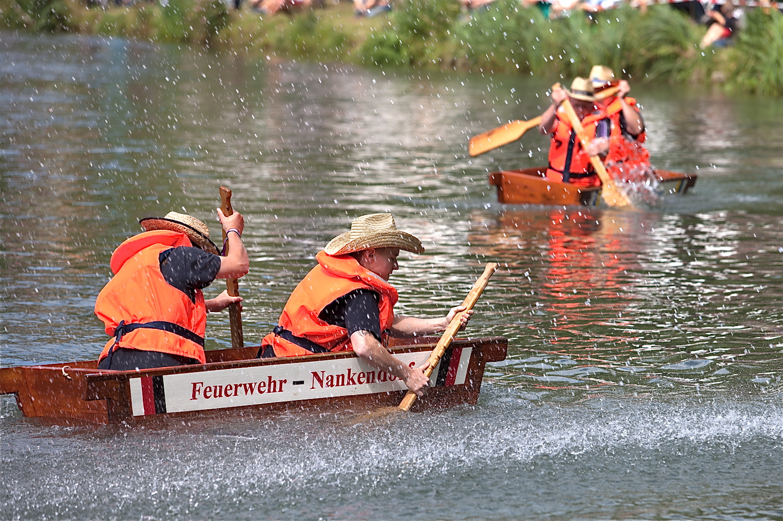 Jede Menge Spaß ist beim Brühtrogrennen garantiert. Foto: Roland Rosenbauer