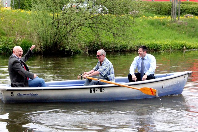 Welch eine Freude! Drei Männer in einem Boot! Fotos: Ursula Kaiser-Biburger