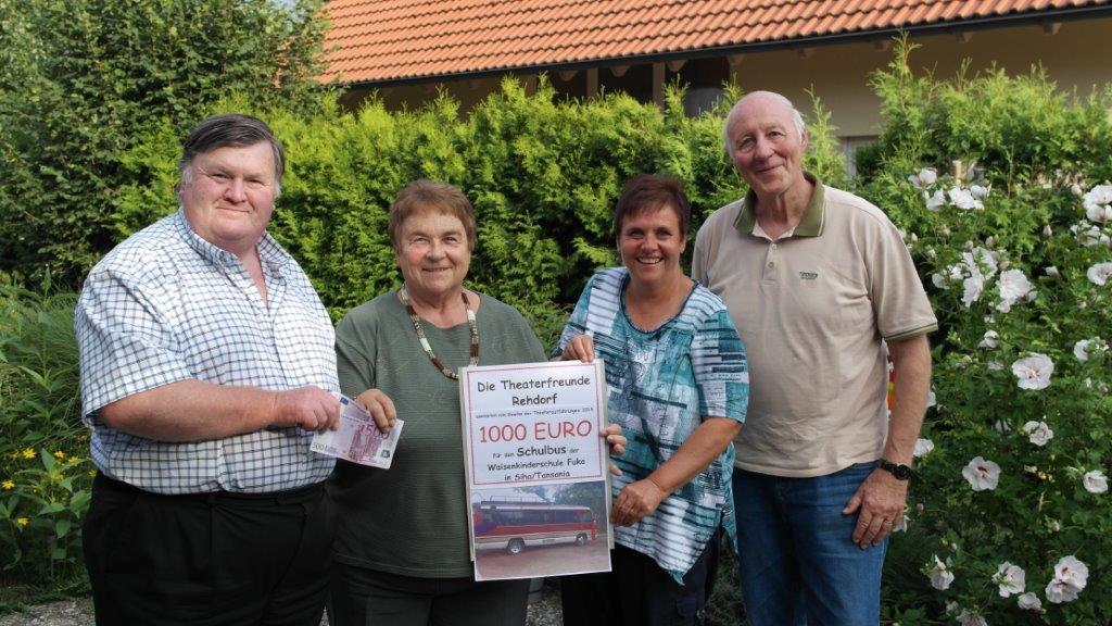 Von links: Kassier Werner Schön, Traudl Hirschsteiner, 1.Vorsitzende Gaby Wagner, Fritz Hirschsteiner