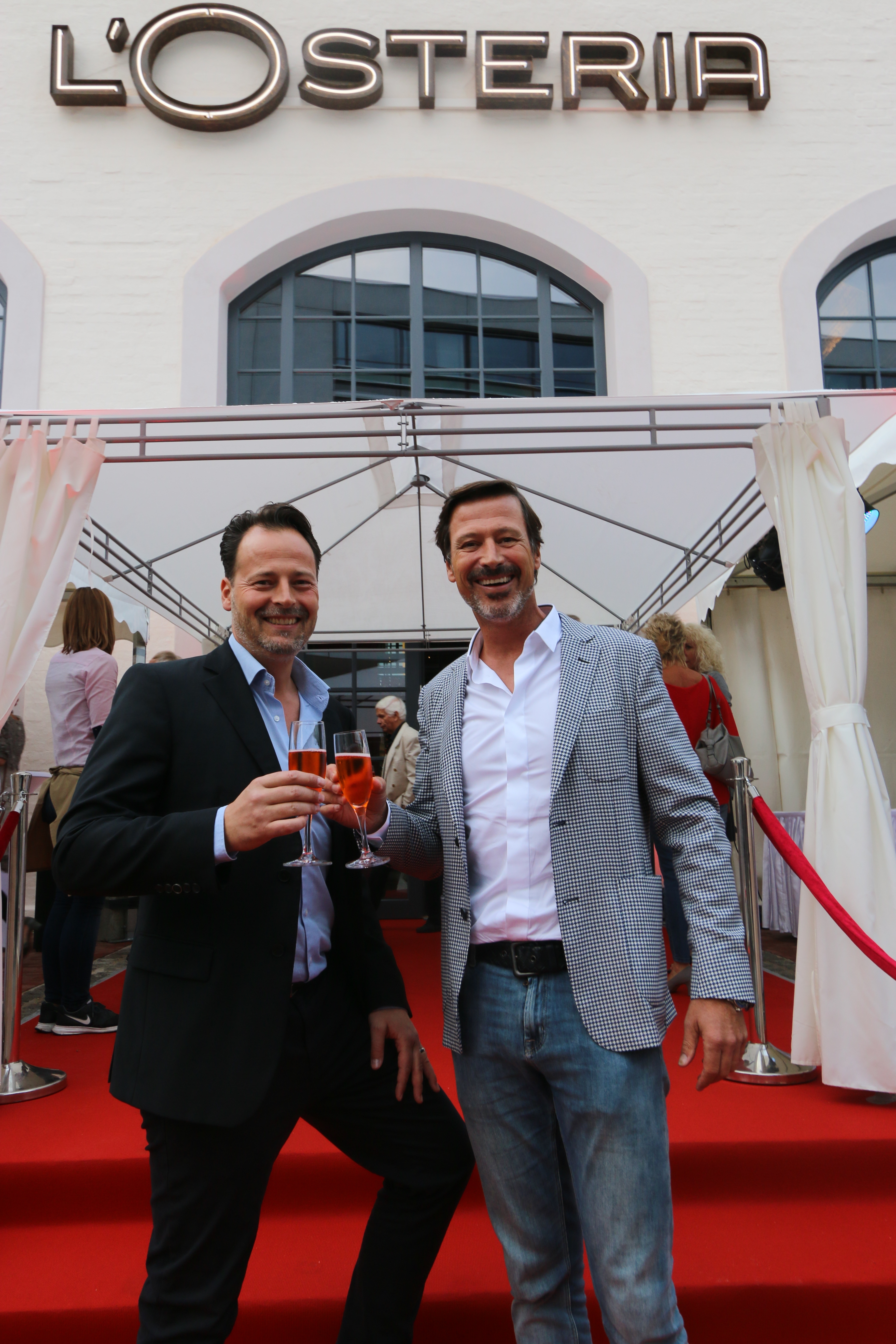 L‘Osteria-Gründer und -Eigentümer Klaus Rader (r.) mit Geschäftsführer Tobias Puder.