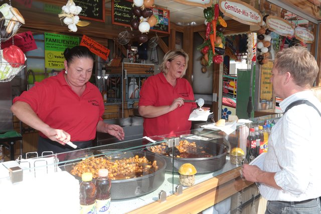 Champignonskiosk beim Herbstvolksfest. | Foto: bayernpress